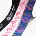 Custom log colorfulprinted polyester ribbon for gift wrapping